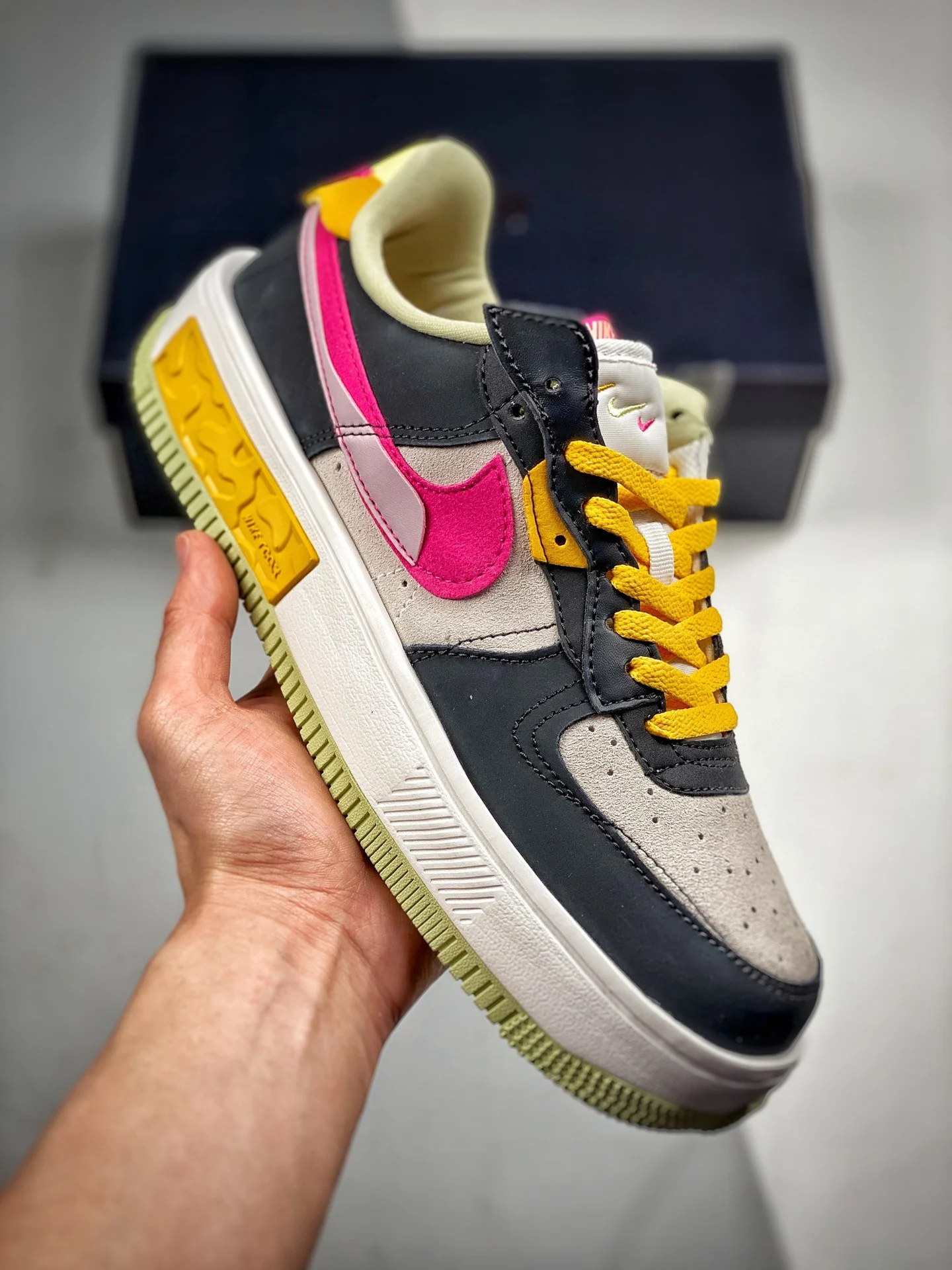 Nike Air Force 1 Fontanka Off Noir Pink Prime-Summit White DR7880-001 For Sale