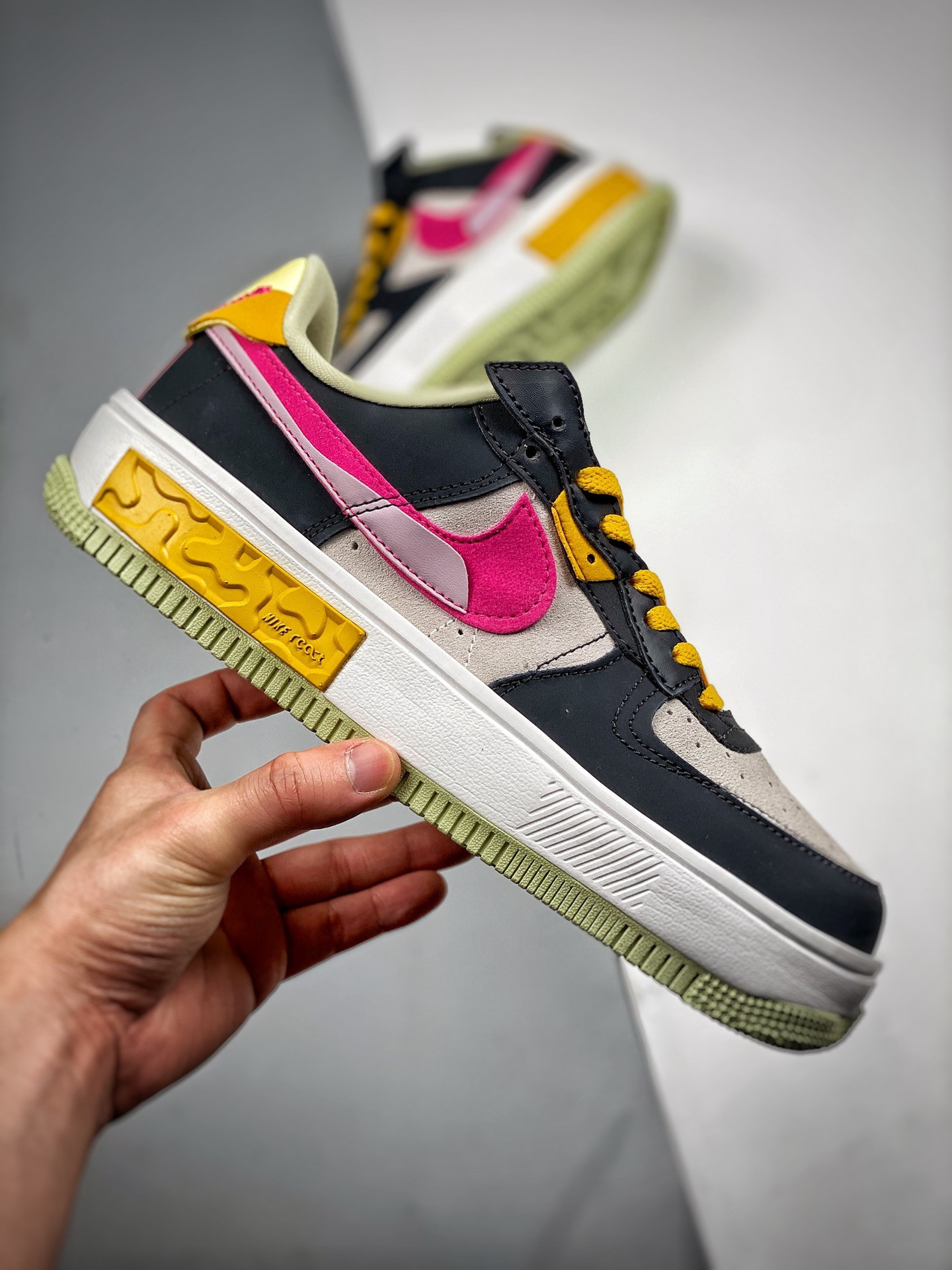 Nike Air Force 1 Fontanka Off Noir Pink Prime-Summit White DR7880-001 For Sale