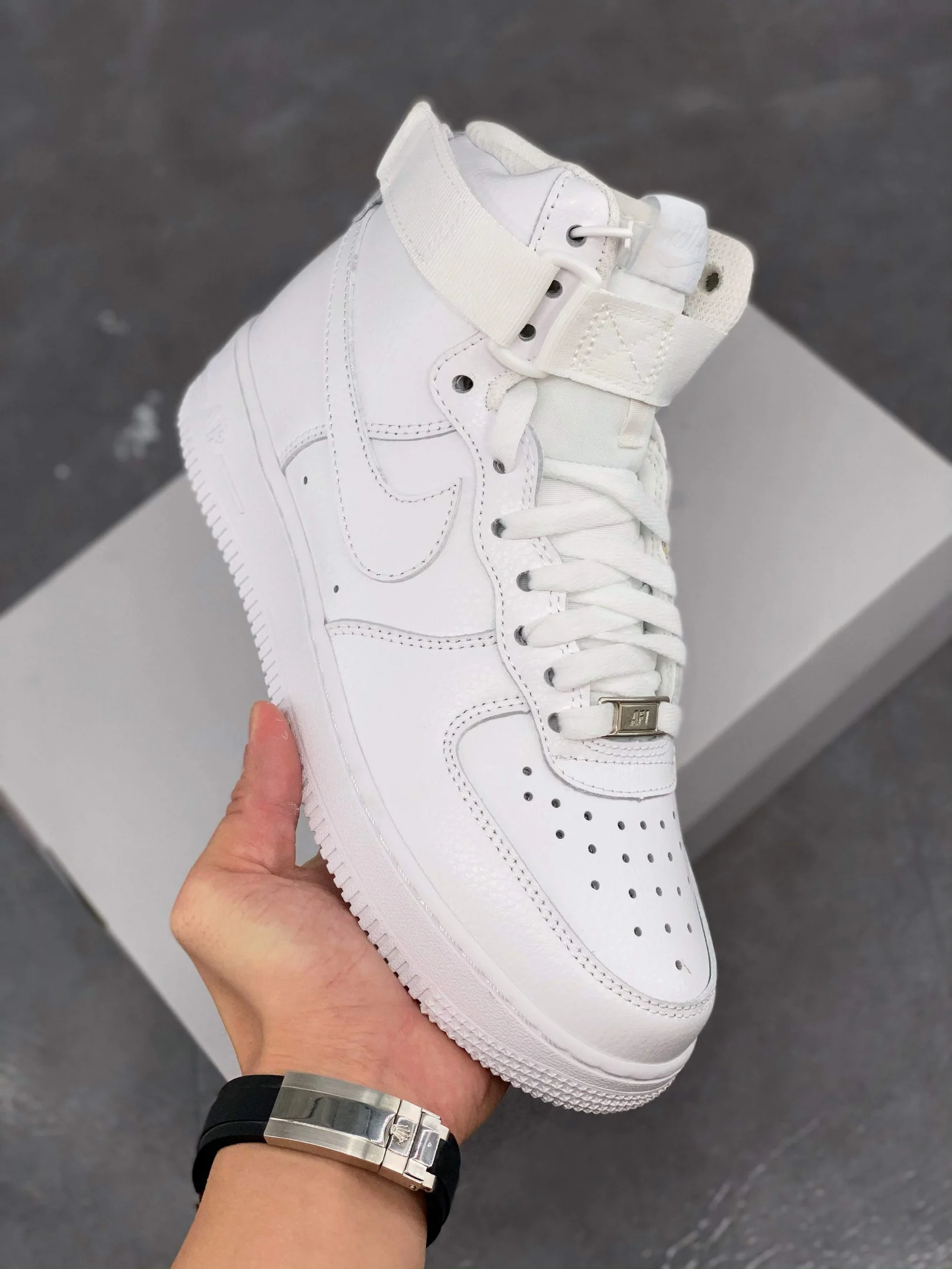 Nike Air Force 1 High Triple White 315121-115 For Sale