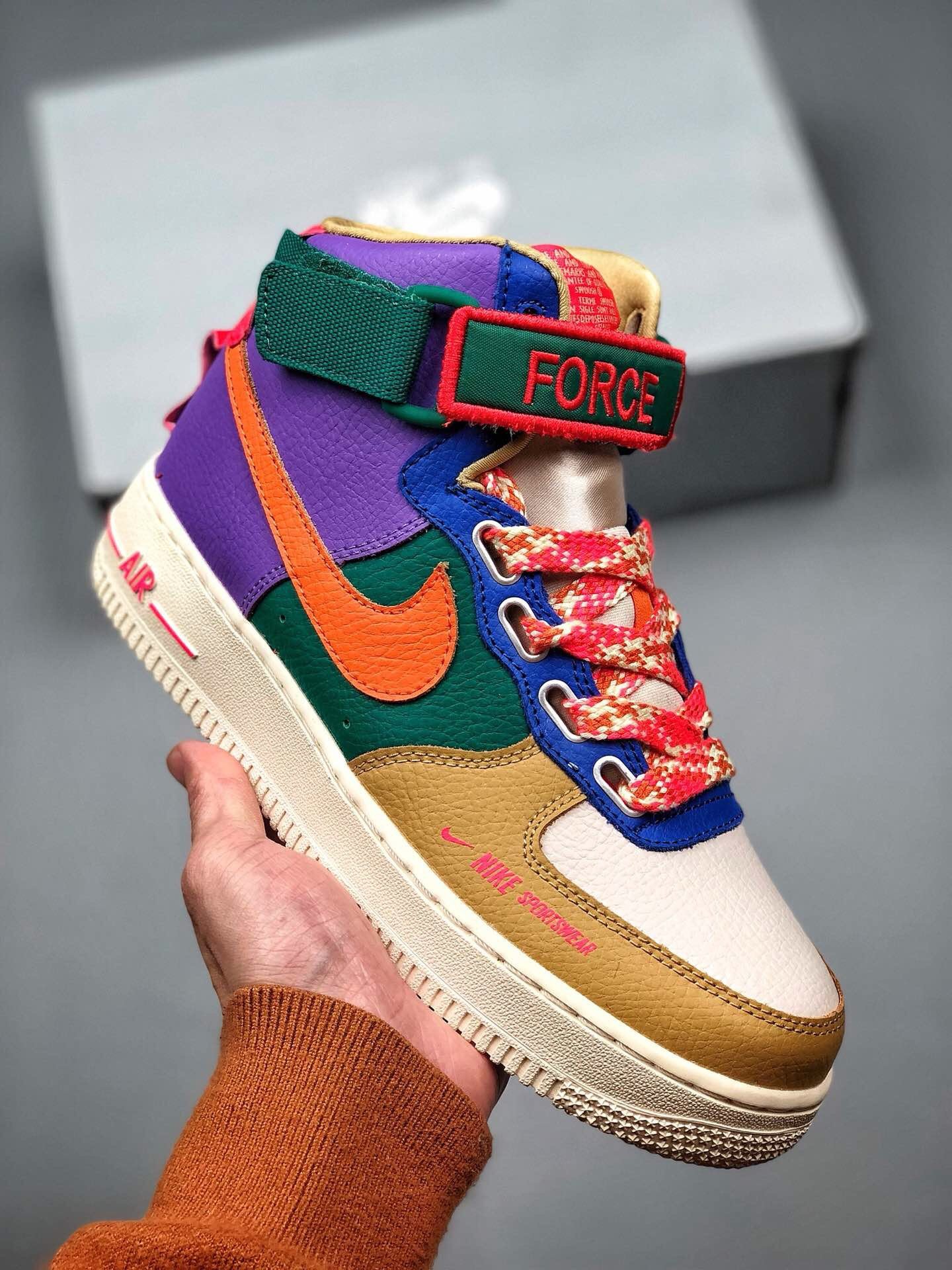 Nike Air Force 1 High Utility Force is Female Multi-Color For Sale