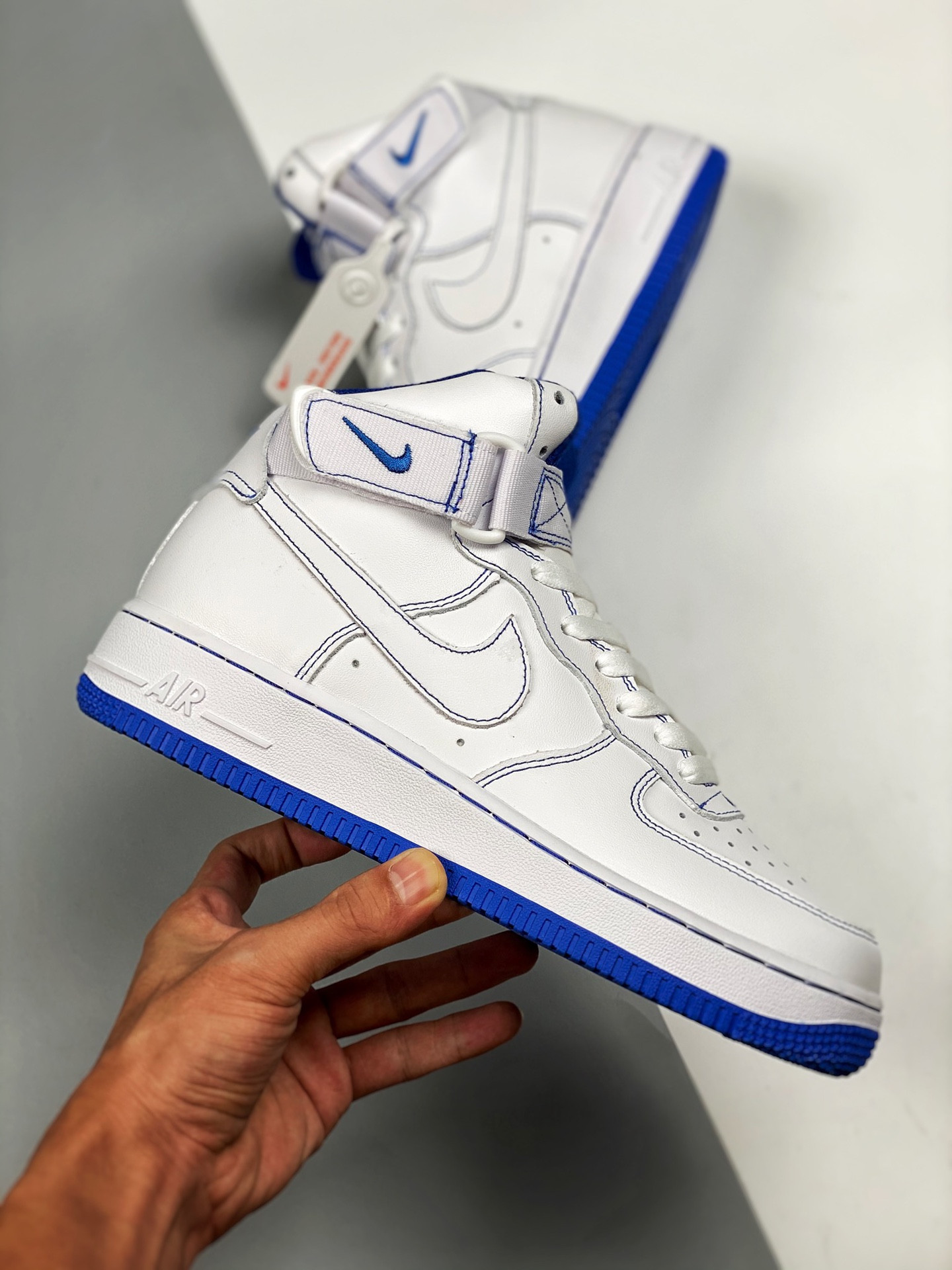 Nike Air Force 1 High White Royal Blue CV1753-101 For Sale