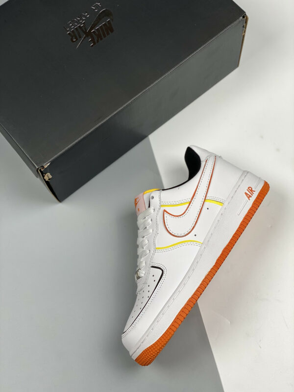 Nike Air Force 1 Low Diy White Orange Yellow For Sale