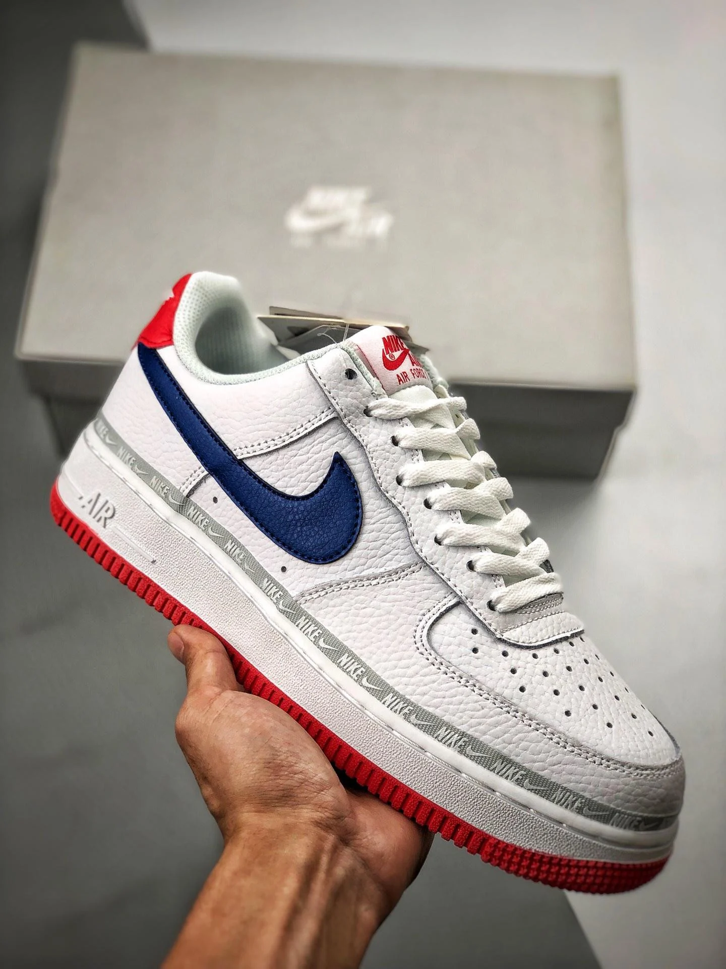 Nike Air Force 1 Low Puerto Rico Red White Blue For Sale