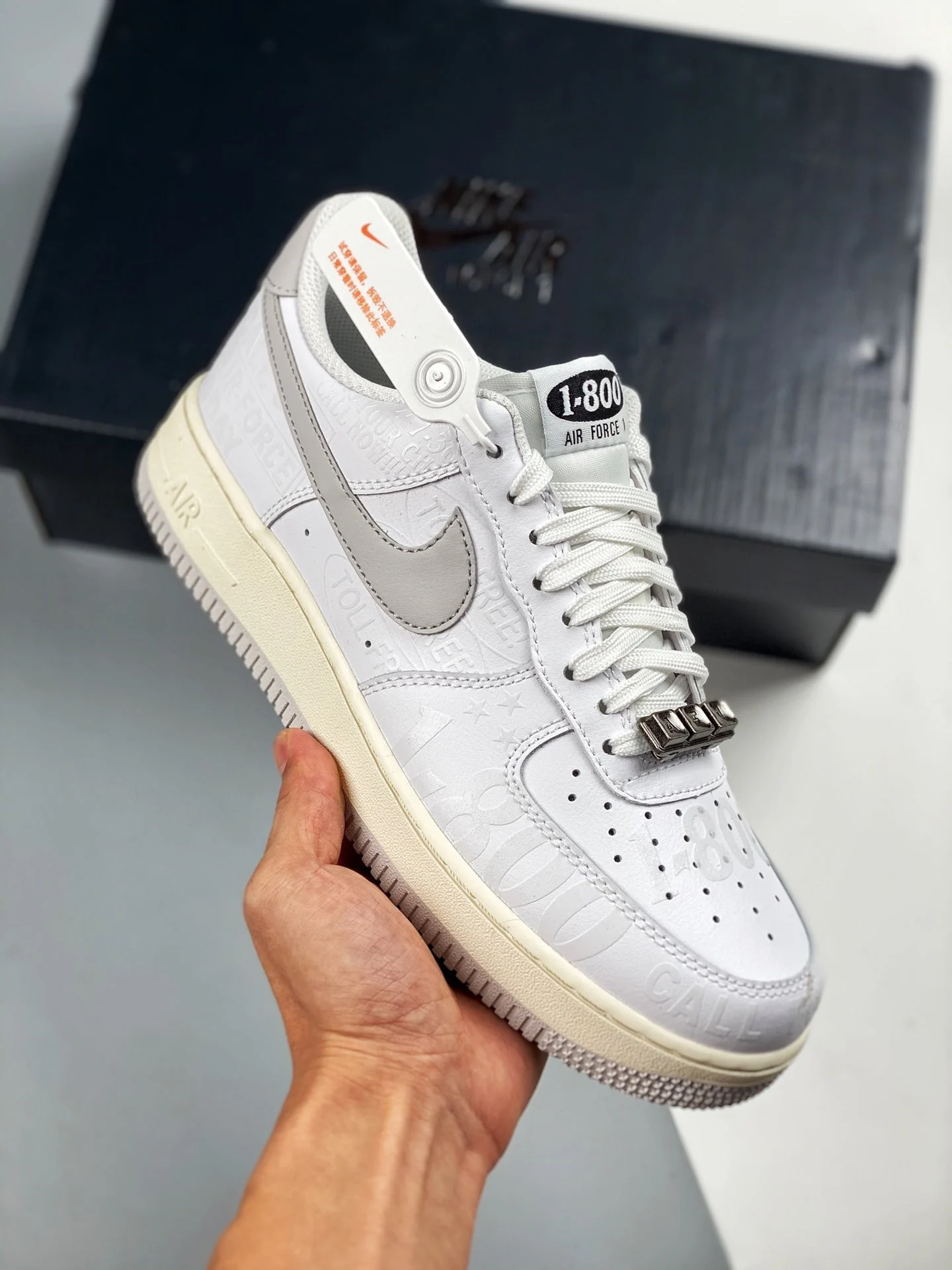 Nike Air Force 1 Low 1-800 White Vast Grey-Sail-Black For Sale