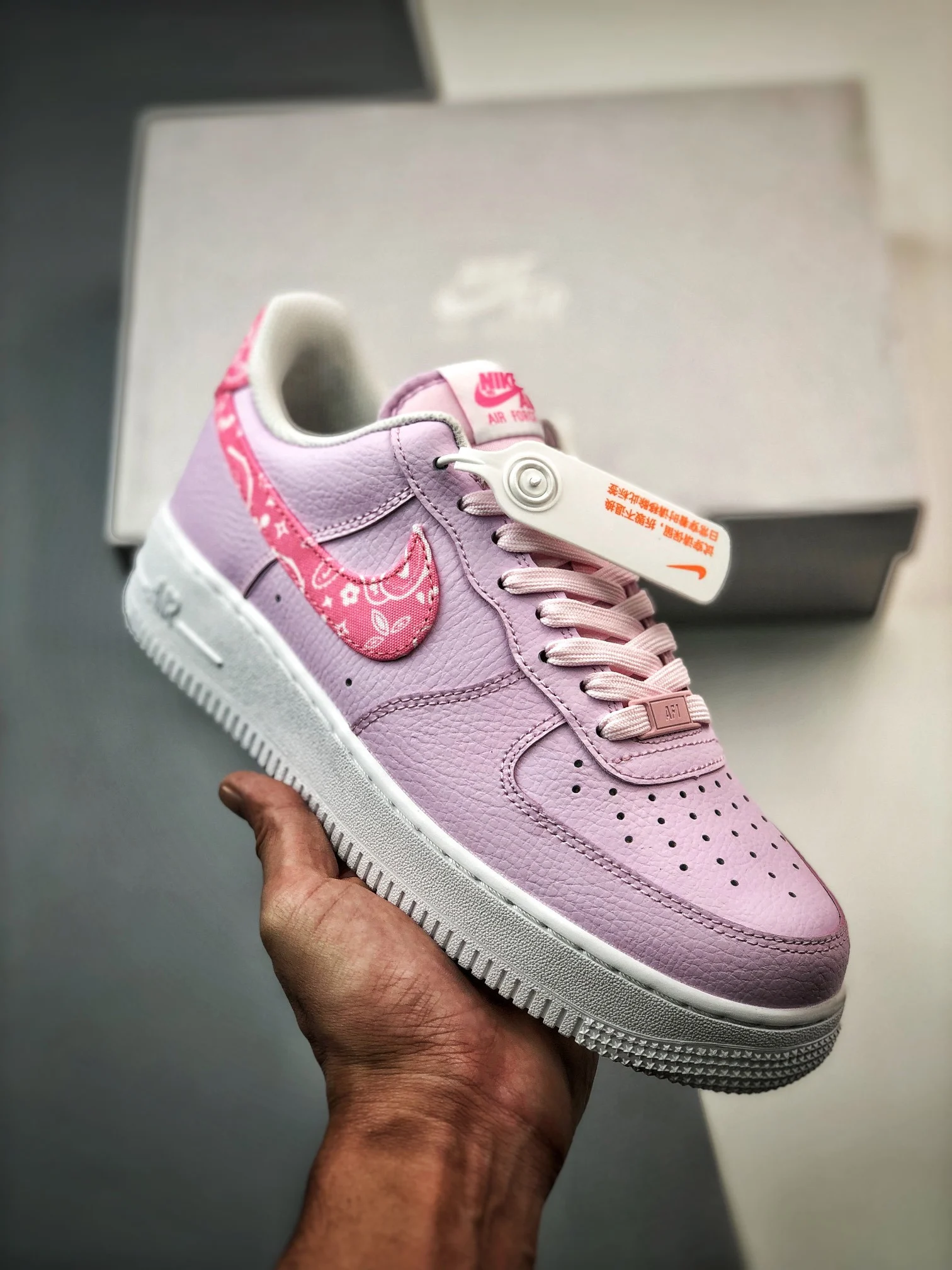 Nike Air Force 1 Low Pink Paisley FD1448-664 For Sale