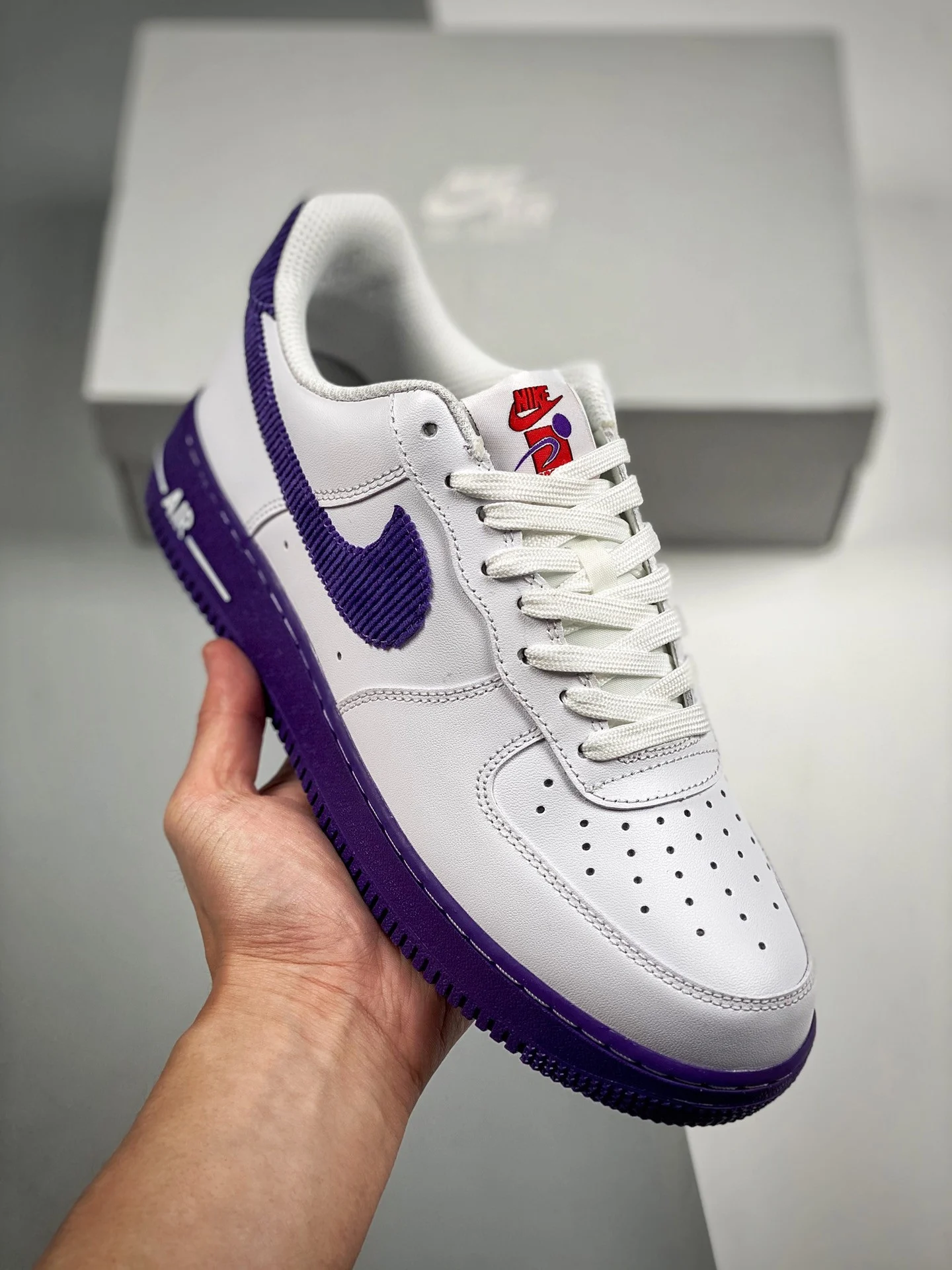Nike Air Force 1 Low Sports Specialties White Purple DB0264-100 For Sale
