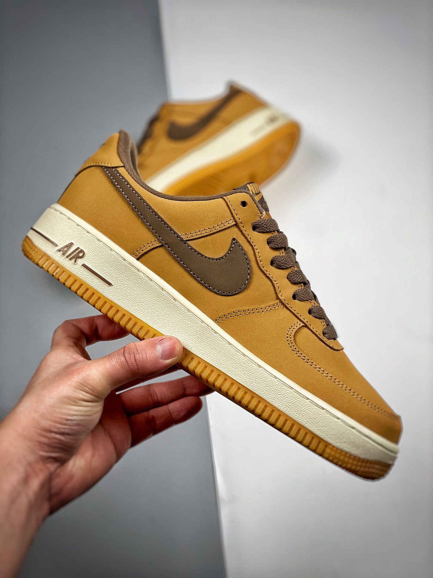 Nike Air Force 1 Low Waterproof Wheat Brown-Net For Sale