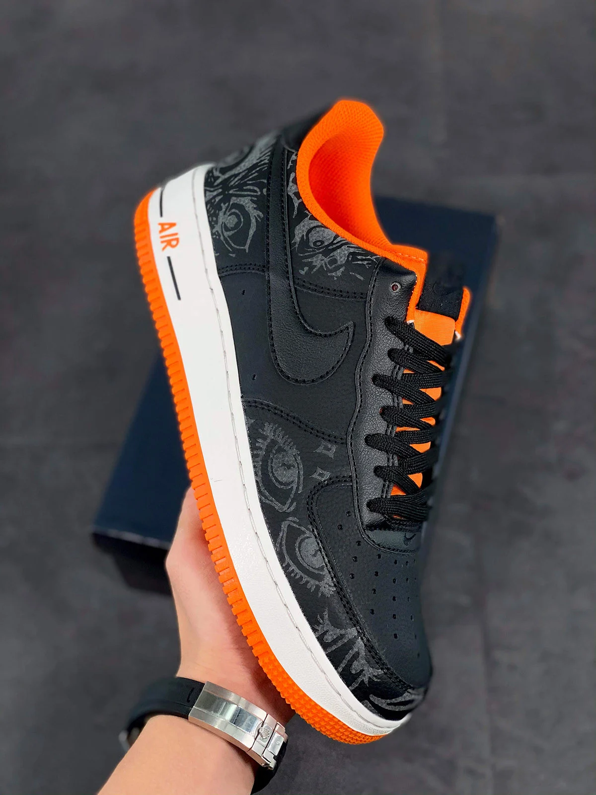 Nike Air Force 1 Low Halloween Black Starfish Sail For Sale