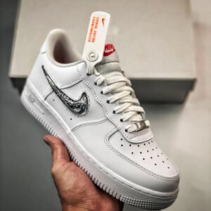 Nike Air Force 1 Low LV8 White Metallic Silver For Sale