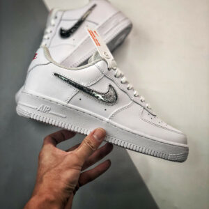 Nike Air Force 1 Low LV8 White Metallic Silver For Sale