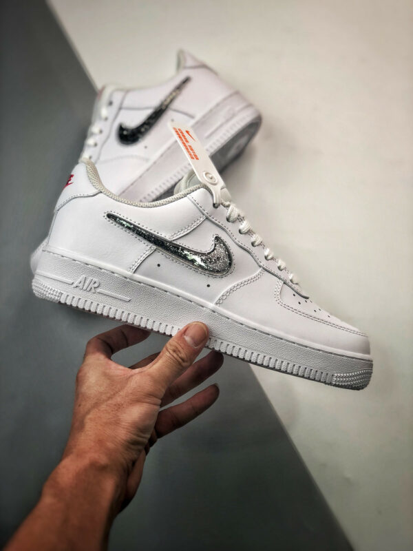 Nike Air Force 1 Low LV8 White Metallic Silver For Sale