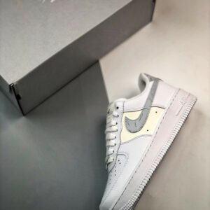 Nike Air Force 1 Low Mini Swooshes White Cream DV2237-100 For Sale