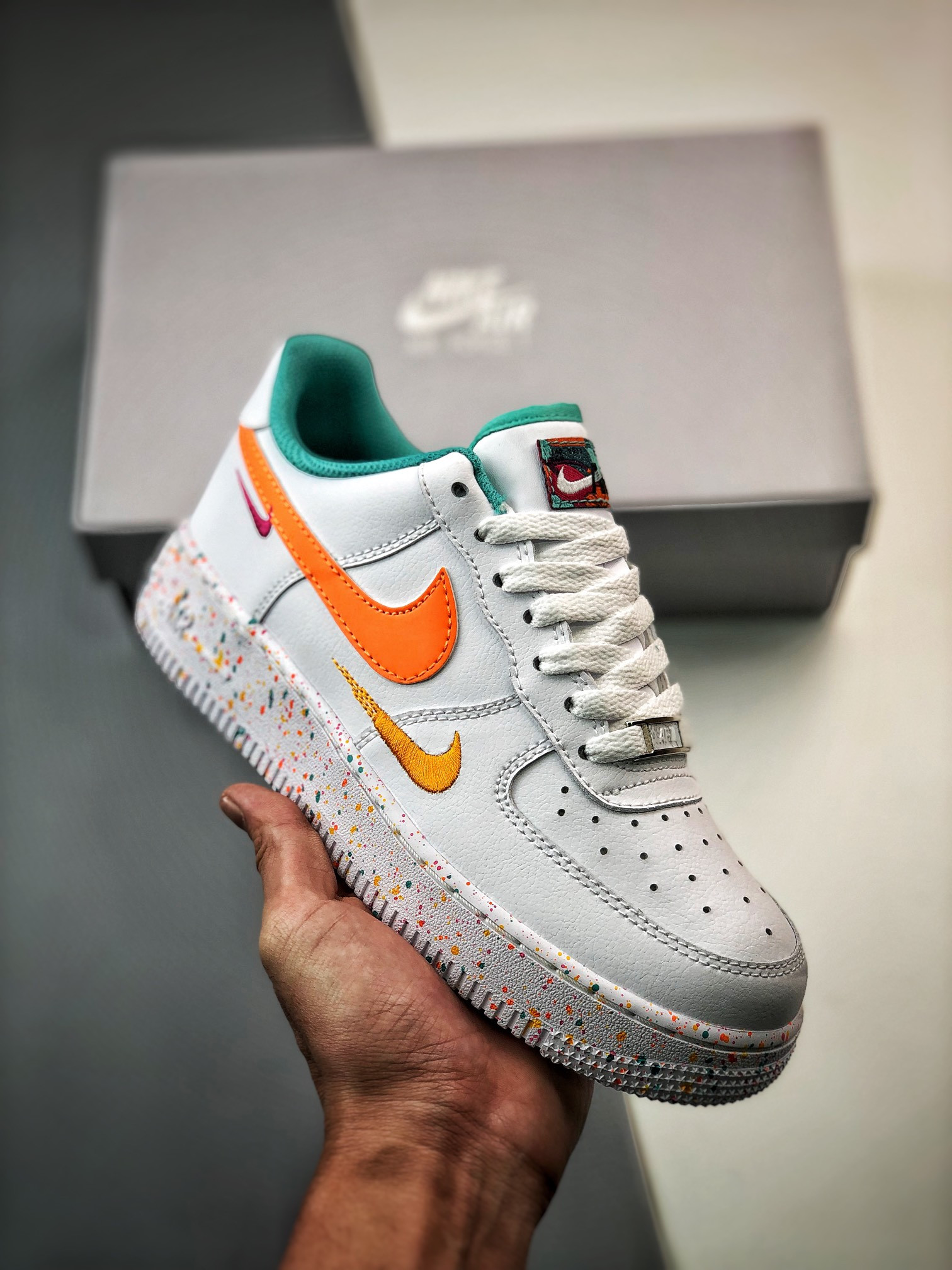 Nike Air Force 1 Low Multi-Color White Teal FD4626-181 For Sale