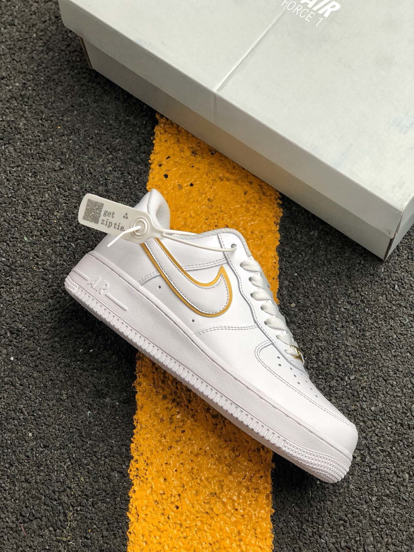 Nike Air Force 1 Low WMNS Golden Swoosh White For Sale