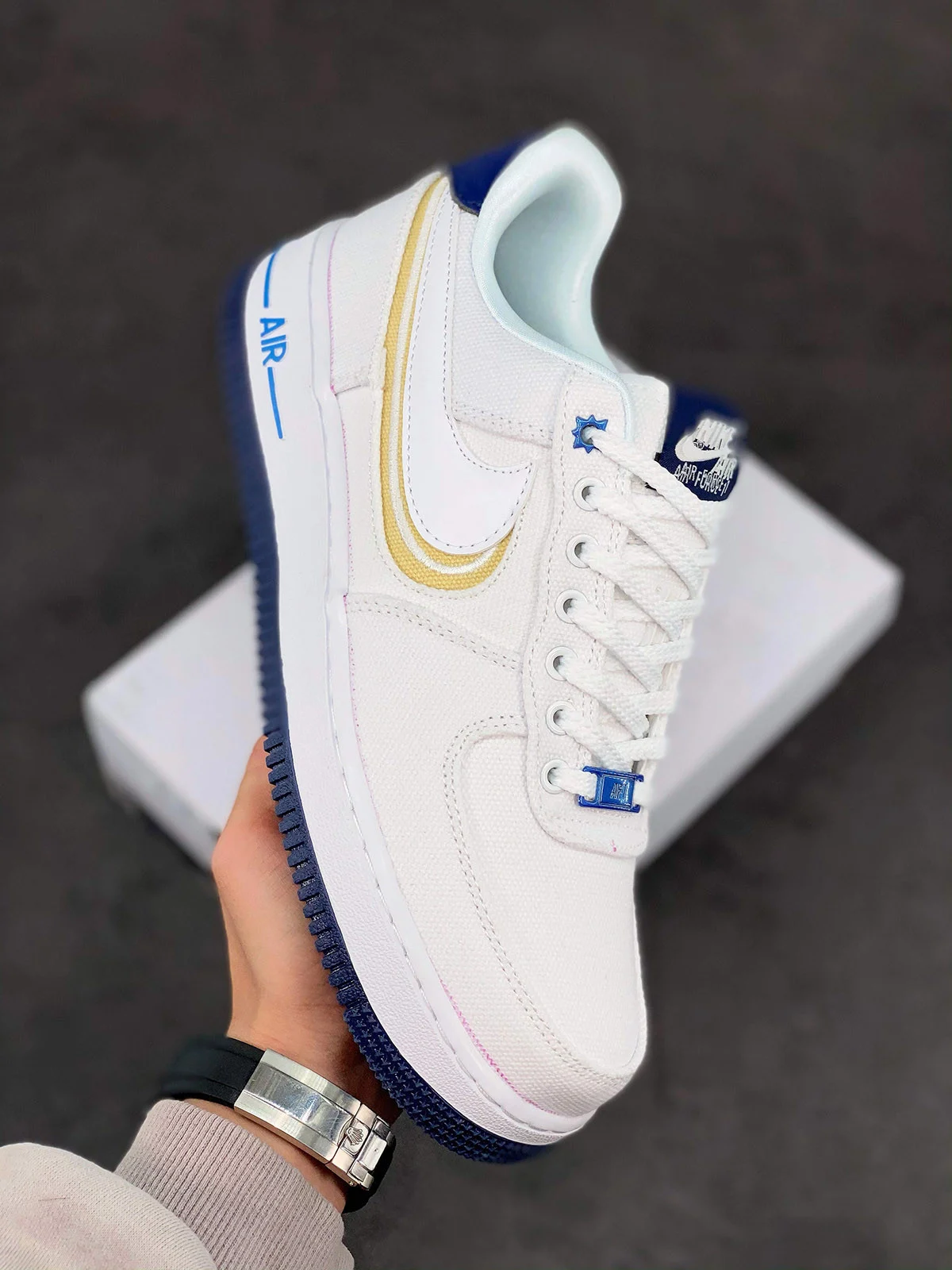 Nike Air Force 1 Low White Blue Void For Sale