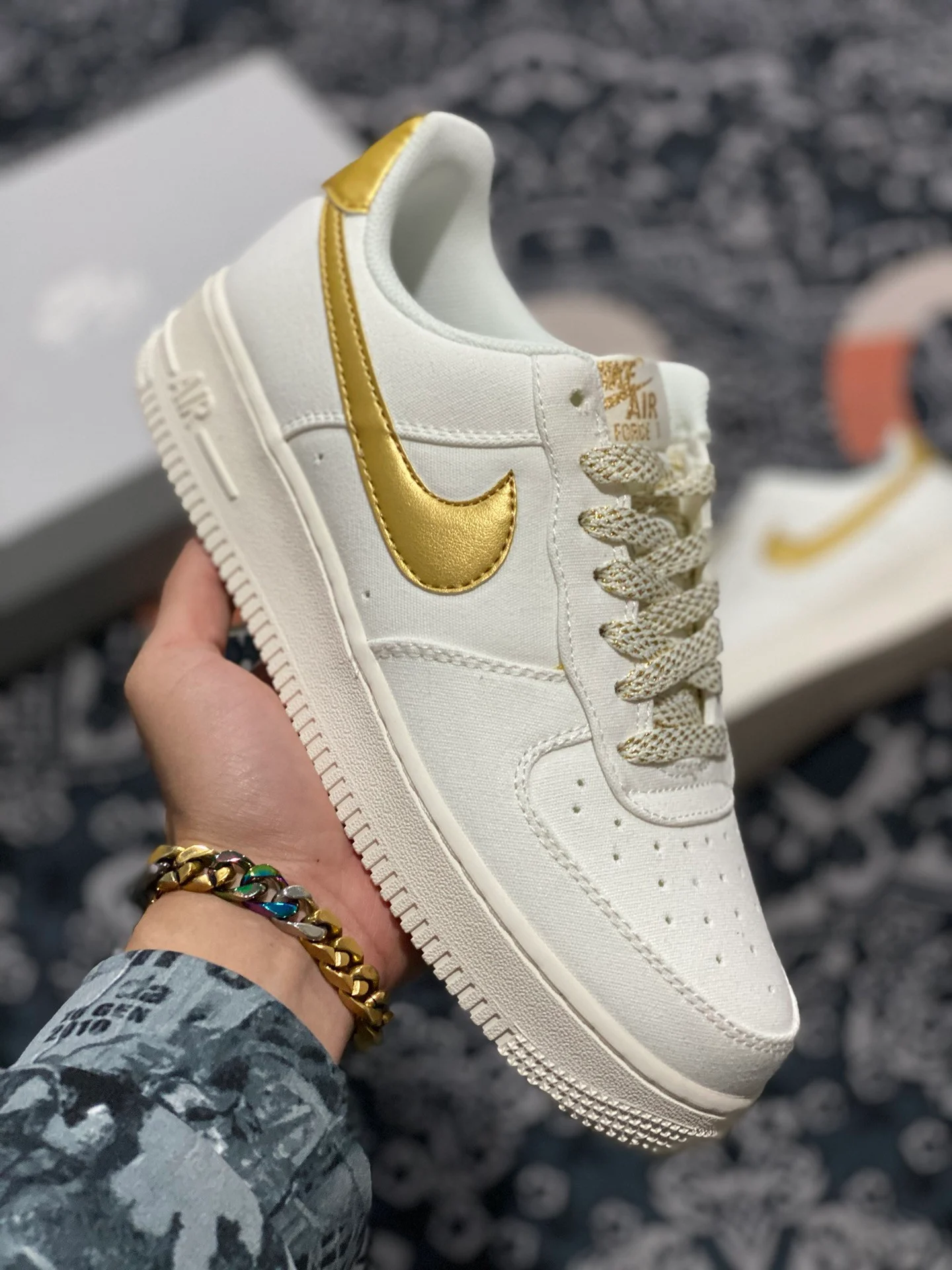 Nike Air Force 1 Low White Gold DC2181-100 For Sale