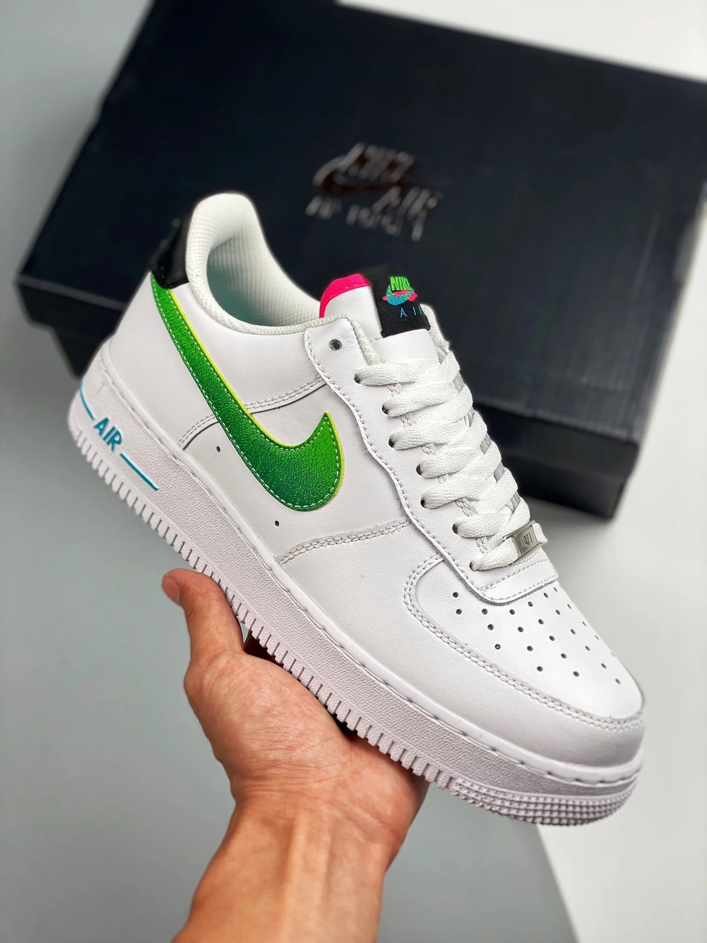 Nike Air Force 1 Low White Green Pink DJ5148-100 For Sale