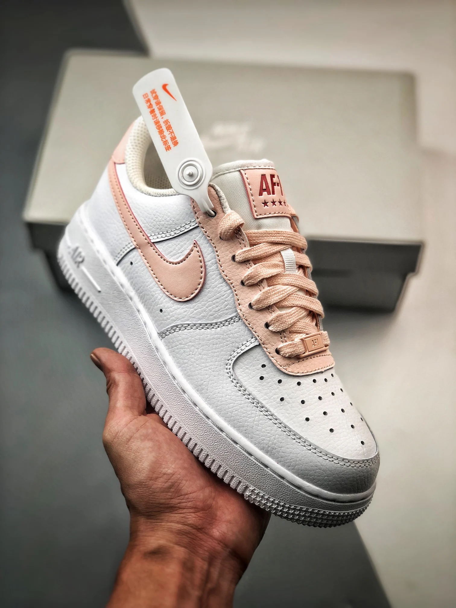 Nike Air Force 1 Low White Pale Coral-University Red 315115-167 For Sale