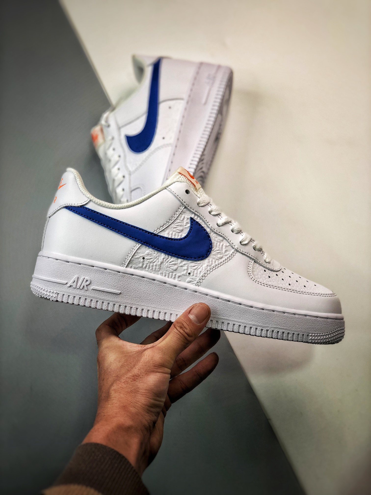 Nike Air Force 1 Low White Picante Red-Game Royal FD0667-100 For Sale