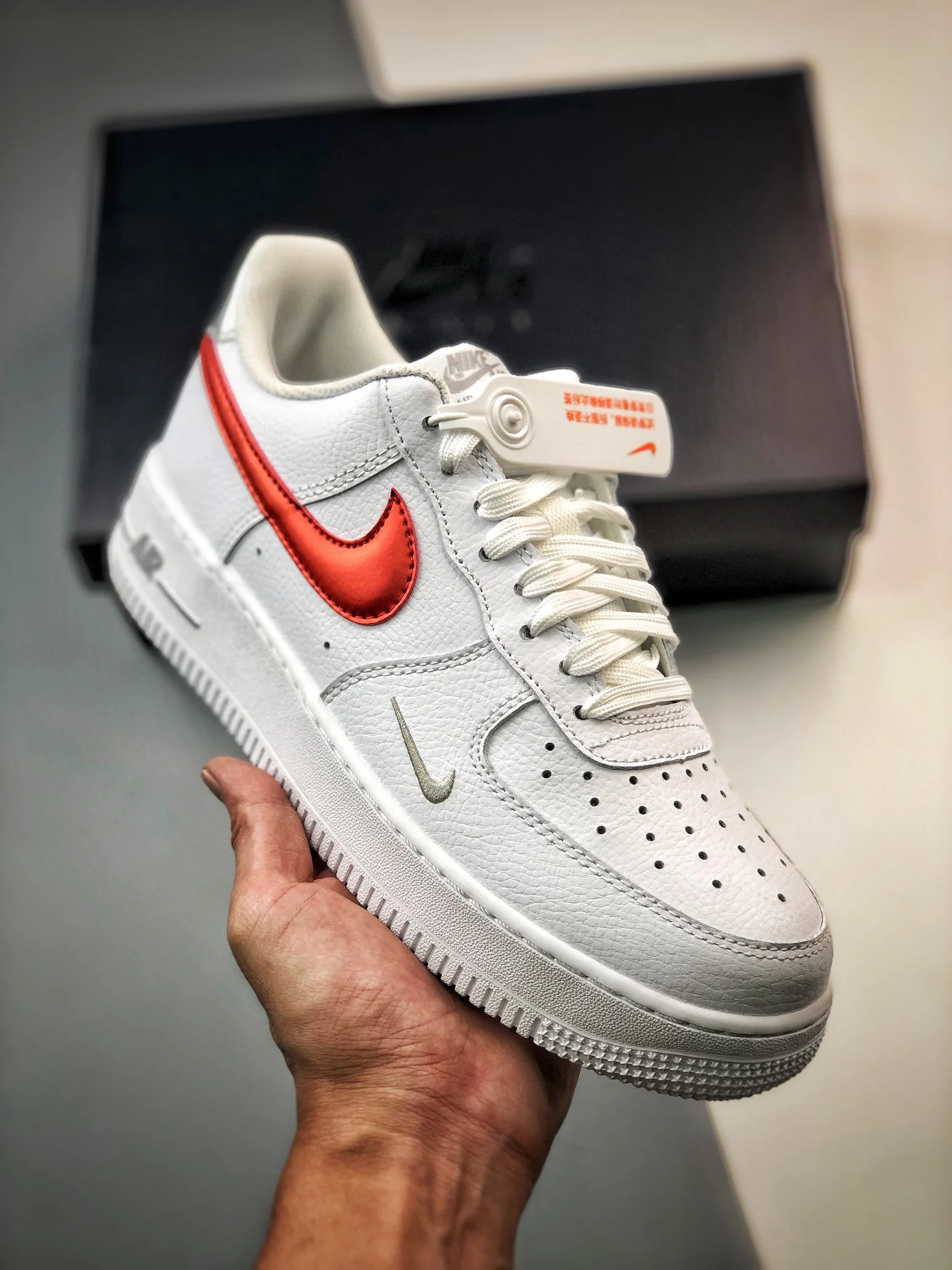 Nike Air Force 1 Low White Picante Red-Wolf Grey FD0654-100 For Sale