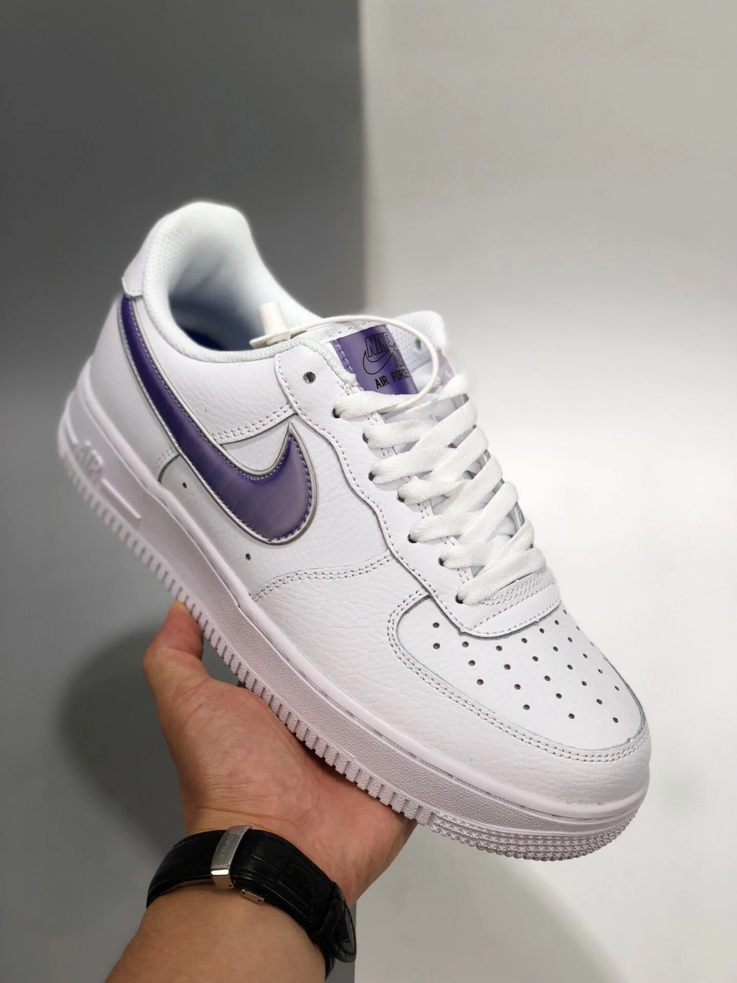 Nike Air Force 1 Low White Purple Sale Off