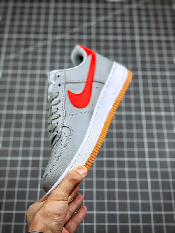 Nike Air Force 1 Low Wolf Grey White Gum Red For Sale