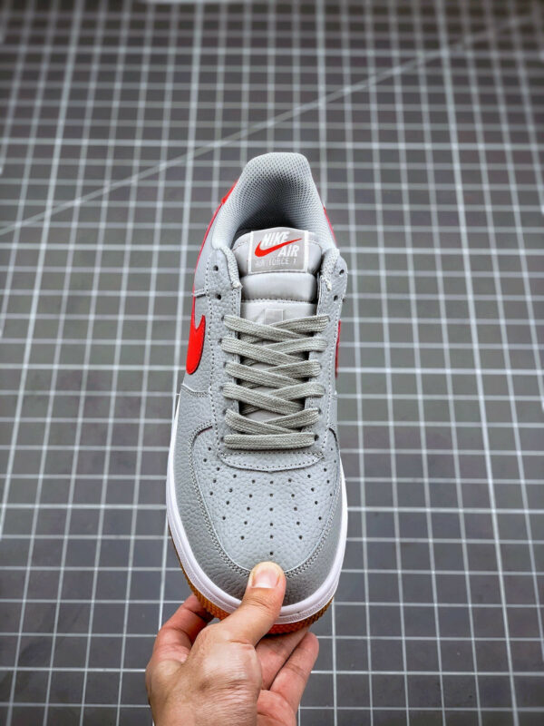 Nike Air Force 1 Low Wolf Grey White Gum Red For Sale