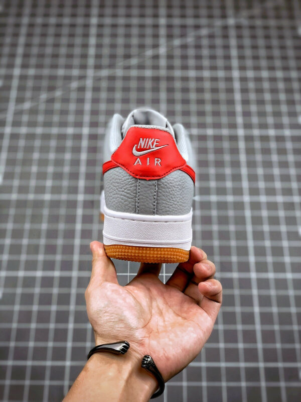 Nike Air Force 1 Low Wolf Grey White Gum Red For Sale