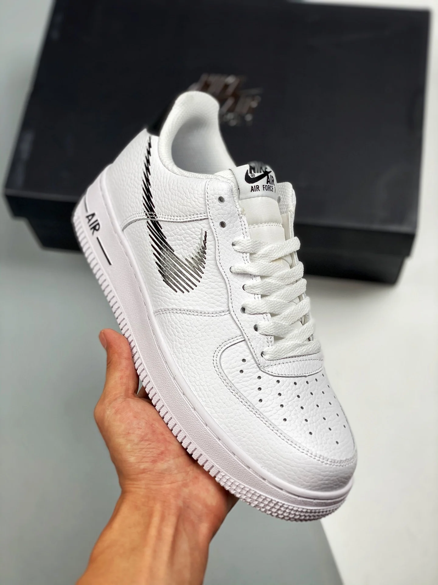 Nike Air Force 1 Low Zig Zag White Black DN4928-100 For Sale