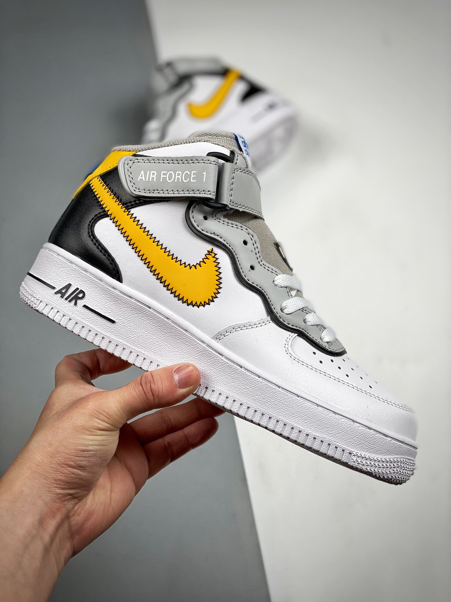 Nike Air Force 1 Mid Athletic Club White Grey For Sale