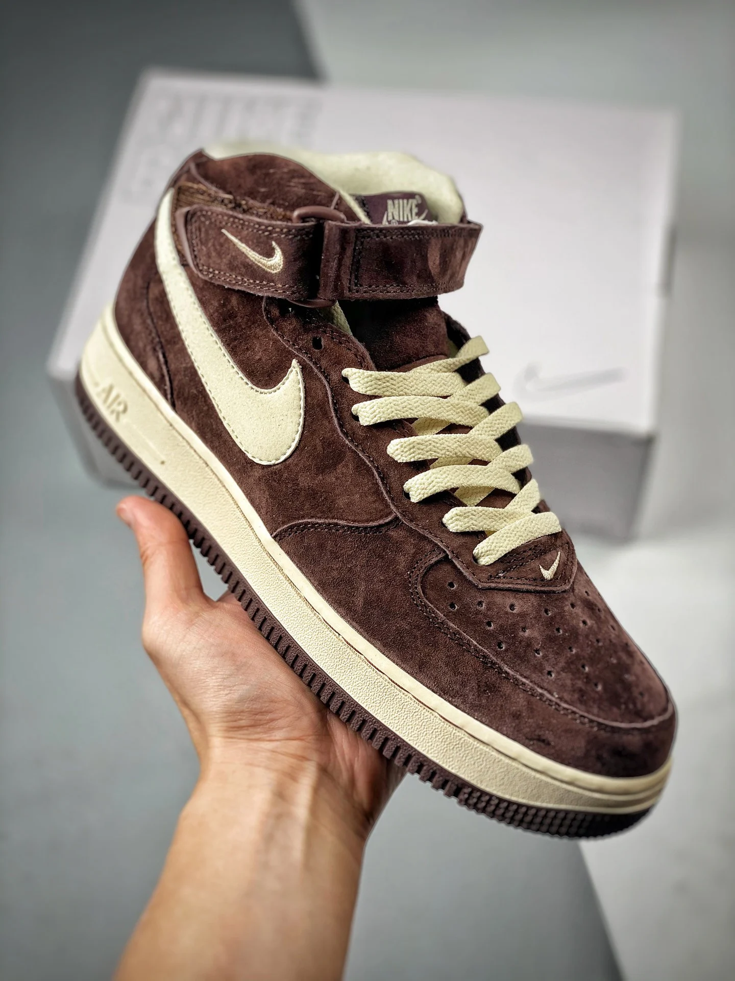 Nike Air Force 1 Mid QS Chocolate DM0107-200 For Sale