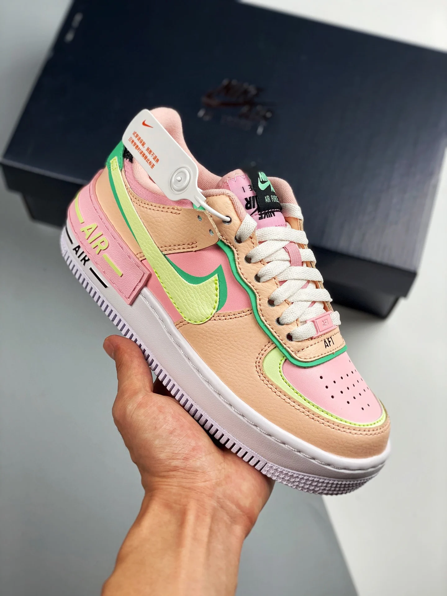 Nike Air Force 1 Shadow Arctic Punch Barely Volt-Crimson Tint For Sale