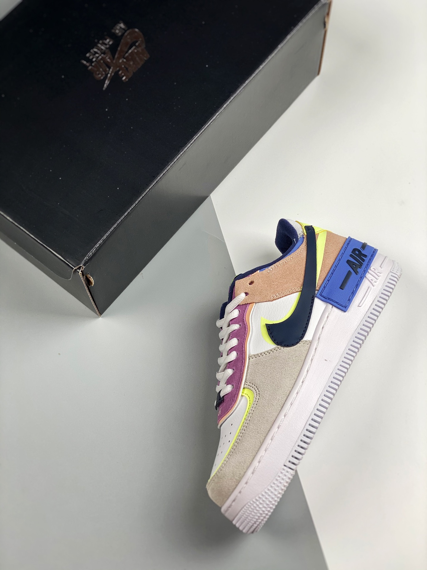 Nike Air Force 1 Shadow Photon Dust Royal Pulse-Barely Volt For Sale