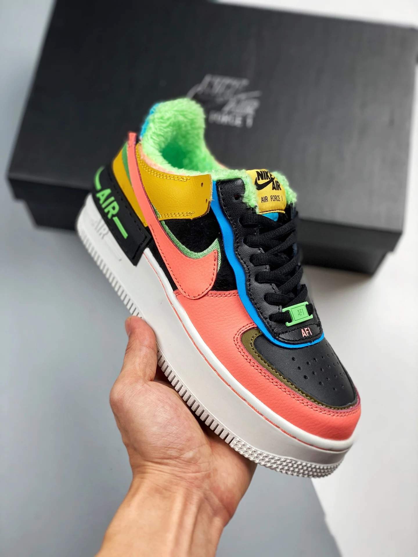 Nike Air Force 1 Shadow SE Solar Flare Atomic Pink-Baltic Blue For Sale