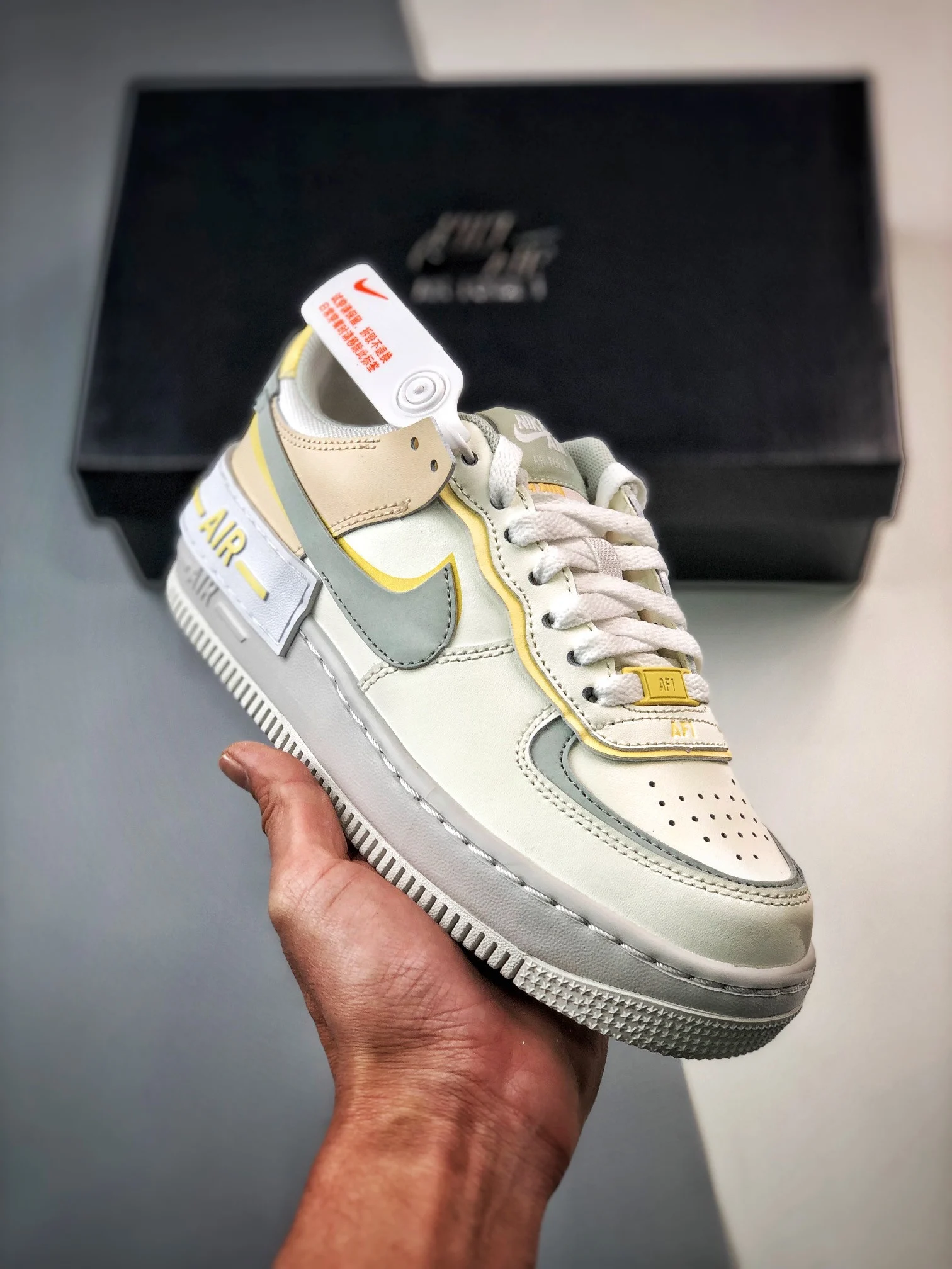 Nike Air Force 1 Shadow Sail Light Silver-Citron Tint DR7883-101 For Sale