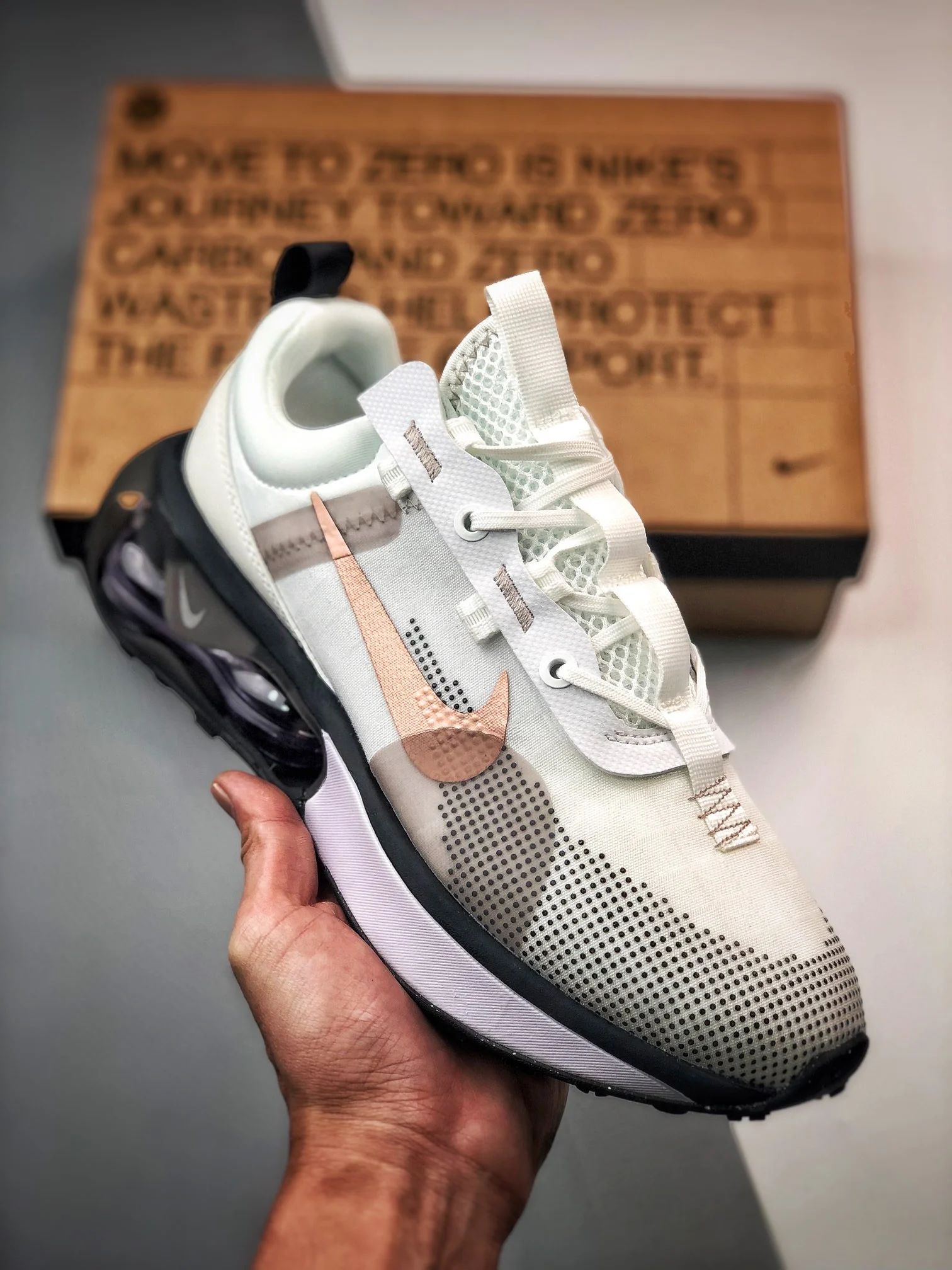 Nike Air Max 2021 White Metallic Red Bronze For Sale