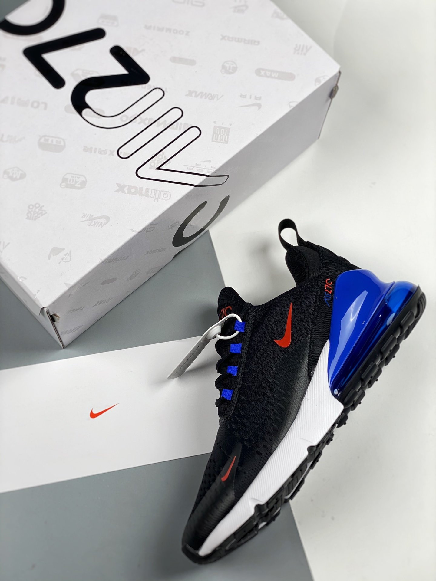 Nike Air Max 270 Black Blue DC0957-001 For Sale