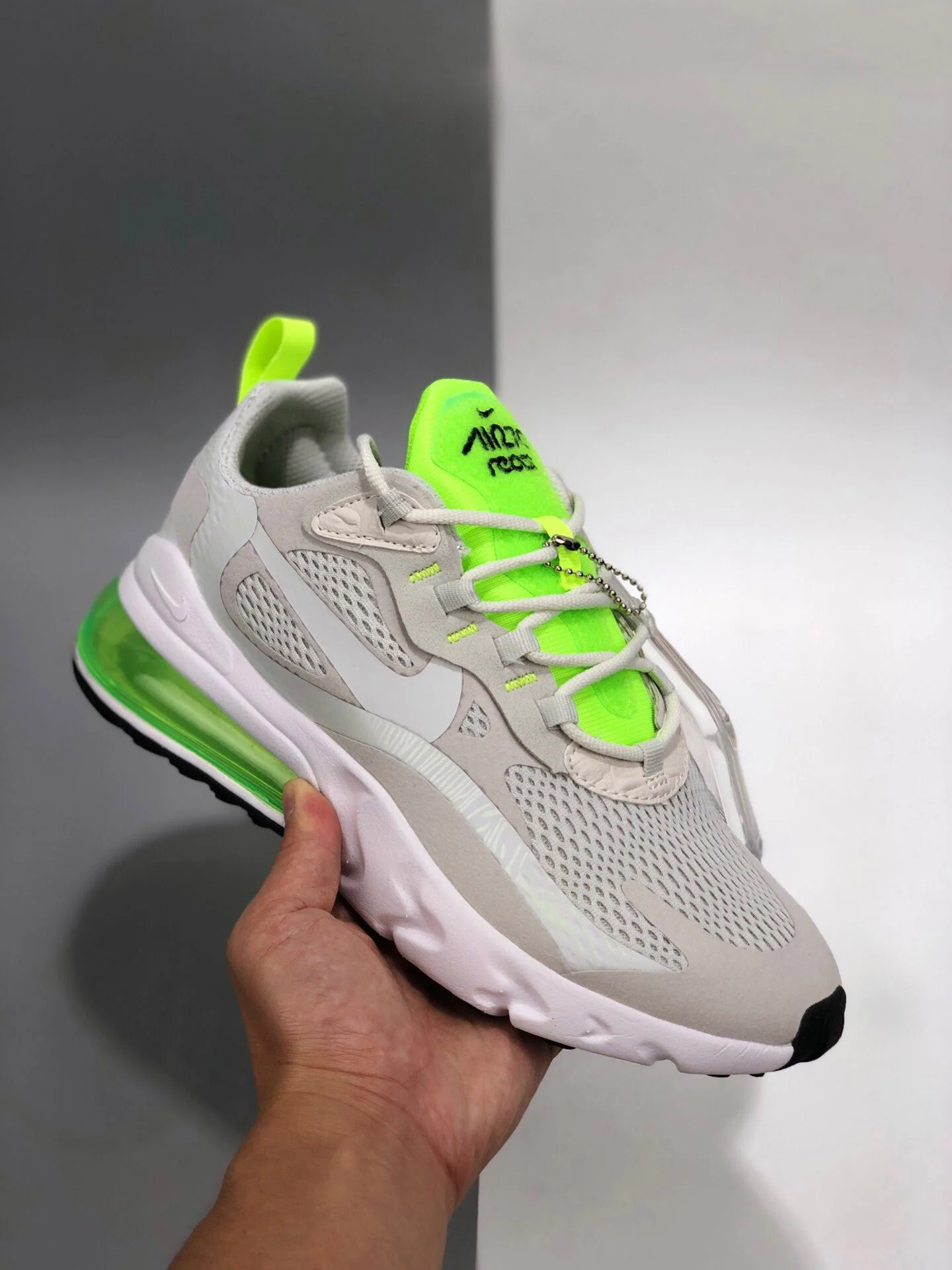 Nike Air Max 270 React Vast Grey Ghost Green For Sale