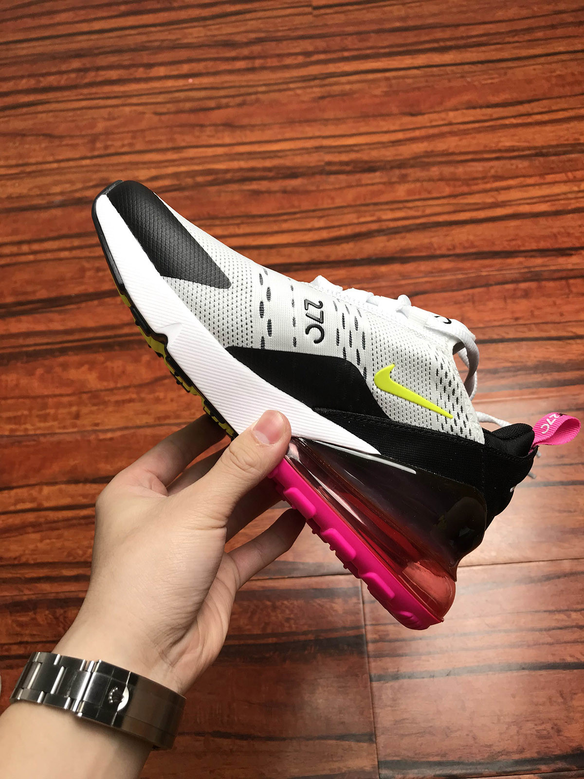 Nike Air Max 270 Volt and Fuchsia For Sale