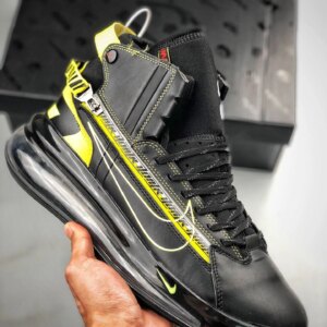 Nike Air Max 720 Saturn Black Dynamic Yellow-University Red For Sale