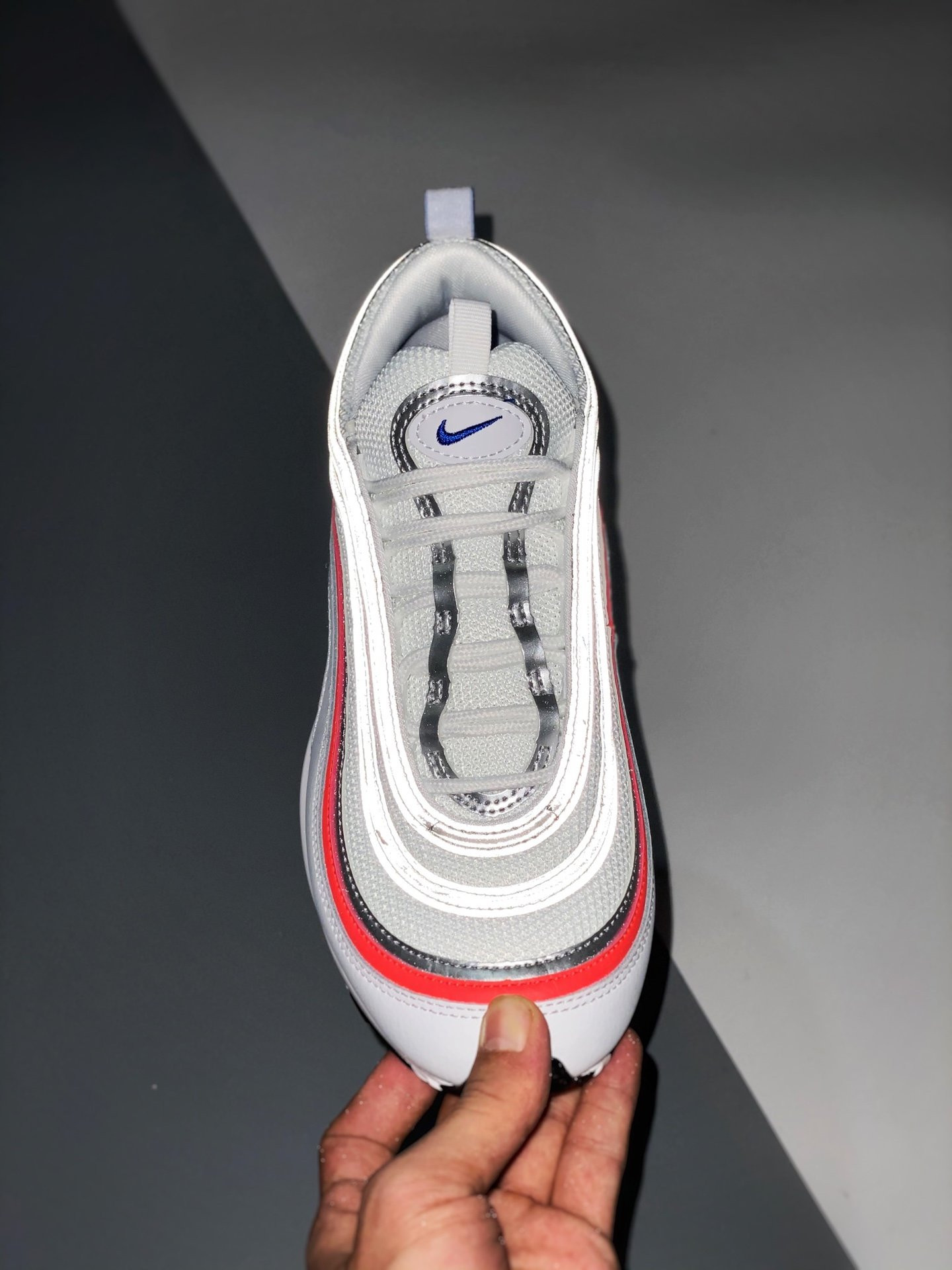 Nike Air Max 97 Silver Racer Blue Red CZ6087-101 For Sale