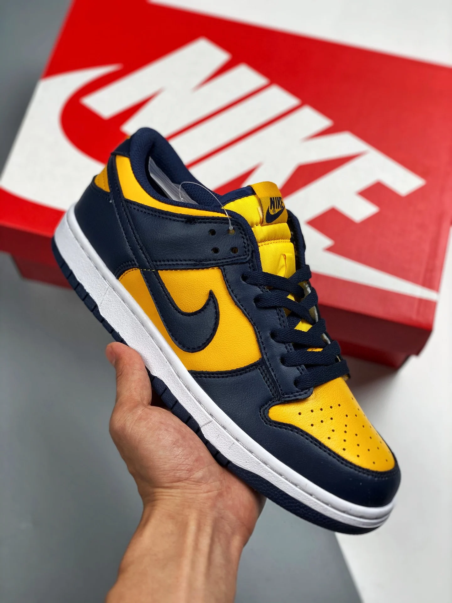 Nike Dunk Low Michigan Varsity Maize Midnight Navy-White For Sale