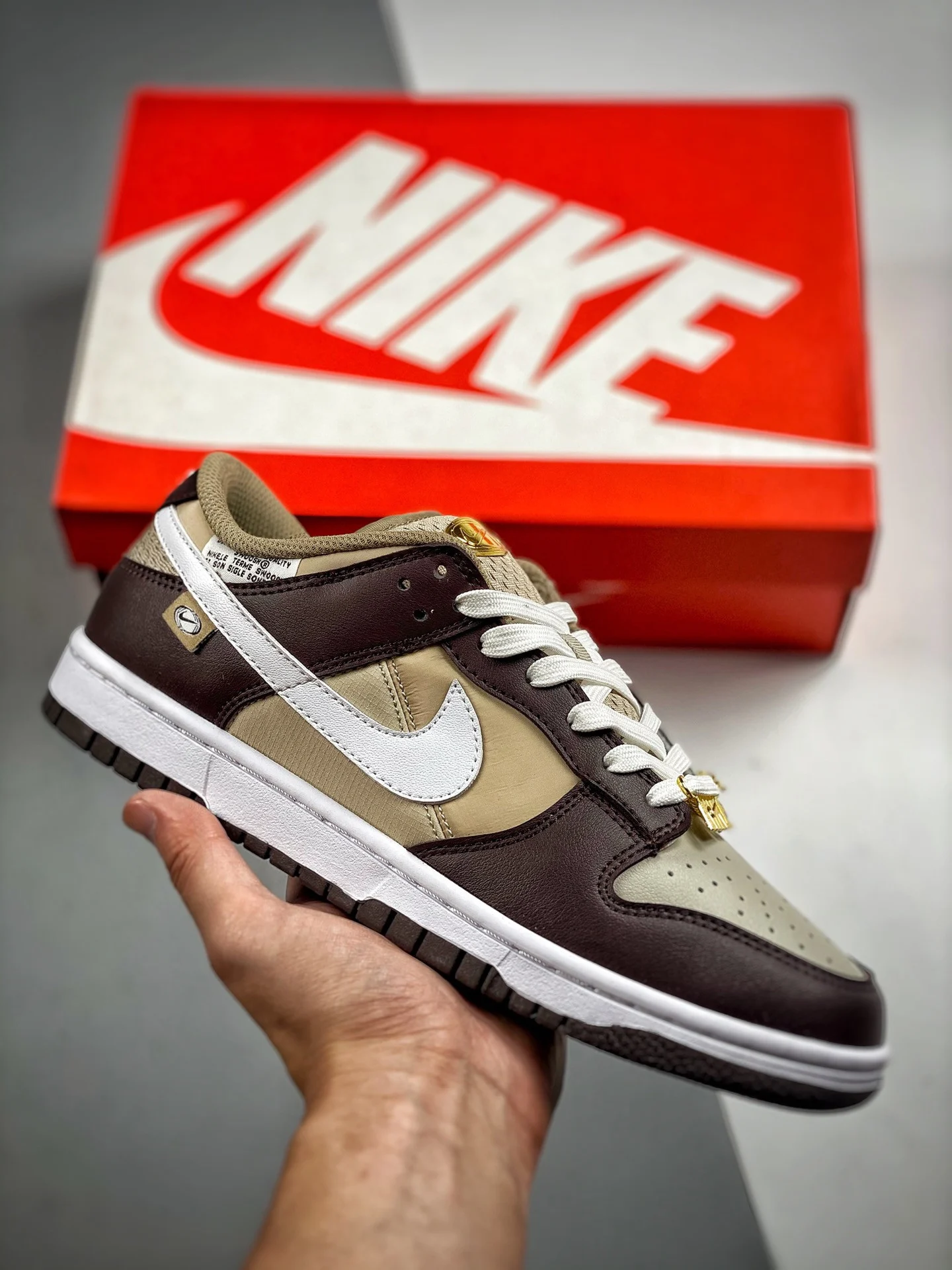 Nike Dunk Low Bling Brown Gold DX6060-111 For Sale
