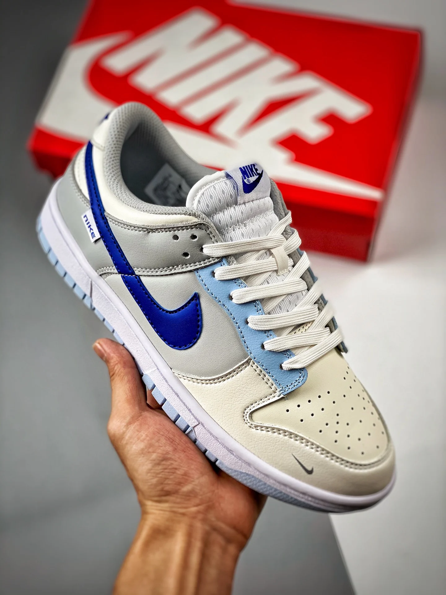 Nike Dunk Low Ivory Hyper Royal FB1843-141 For Sale