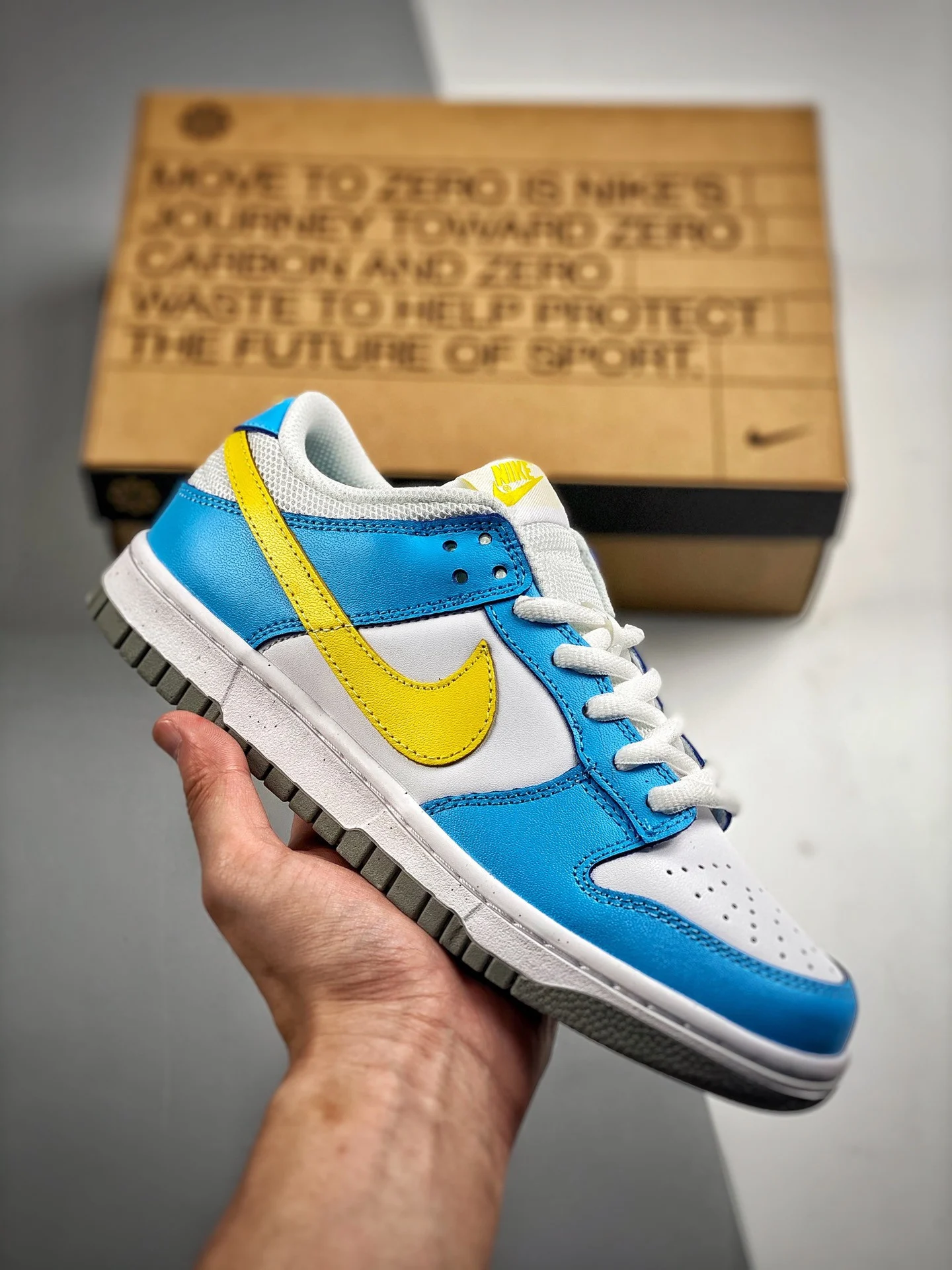 Nike Dunk Low Next Nature Homer Simpson White Blue-Yellow For Sale