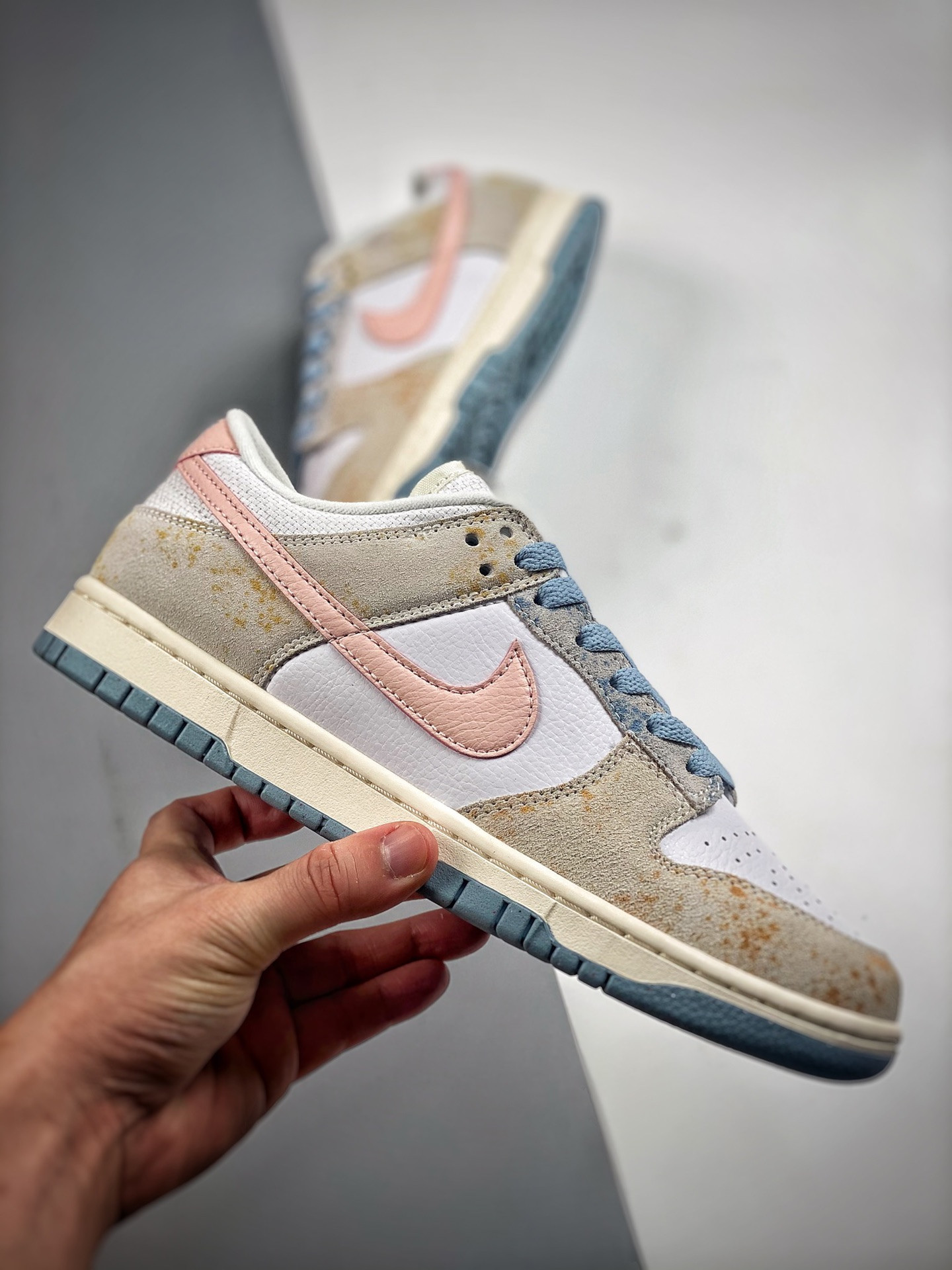Nike Dunk Low Oxidized White Pink-Blue DV6486-100 For Sale