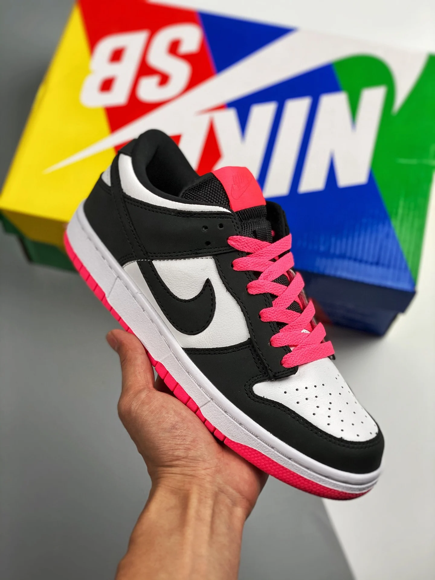 Nike Dunk Low White Metallic Silver-Rave Pink 317813-100 For Sale
