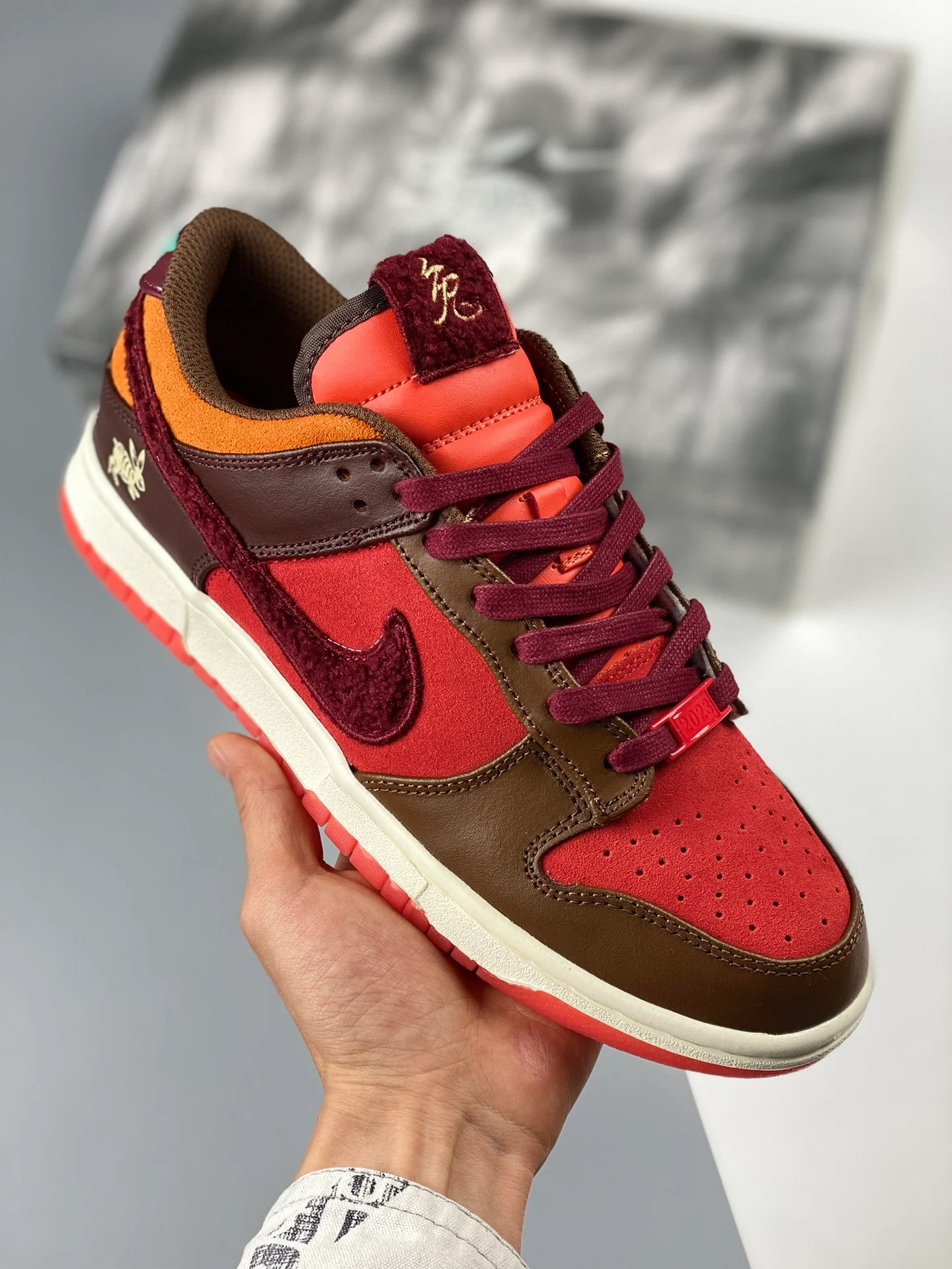 Nike Dunk Low Year of the Rabbit Orange Brown FD4203-661 For Sale