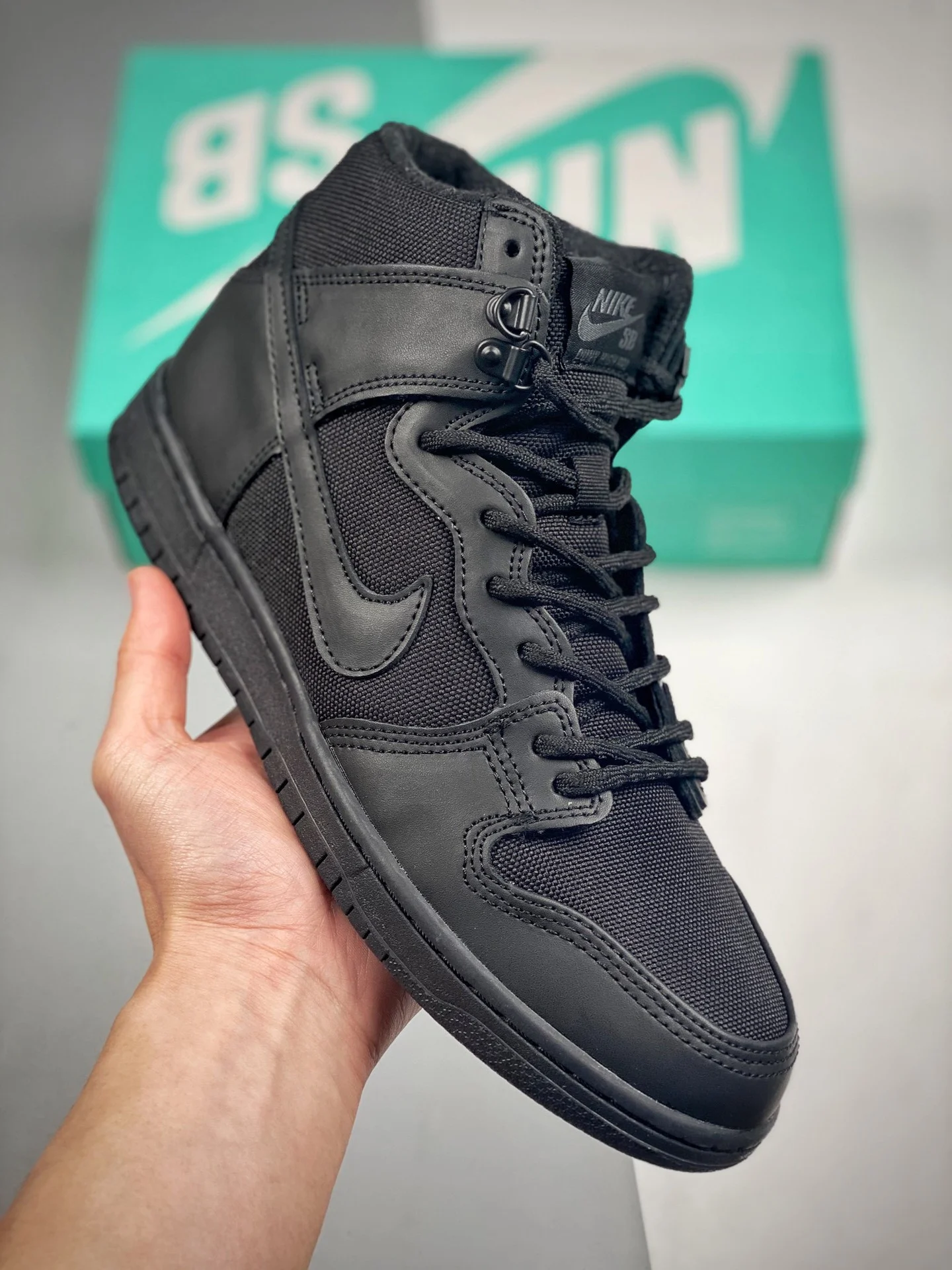 Nike SB Dunk High Triple Black 923110-001 For Sale