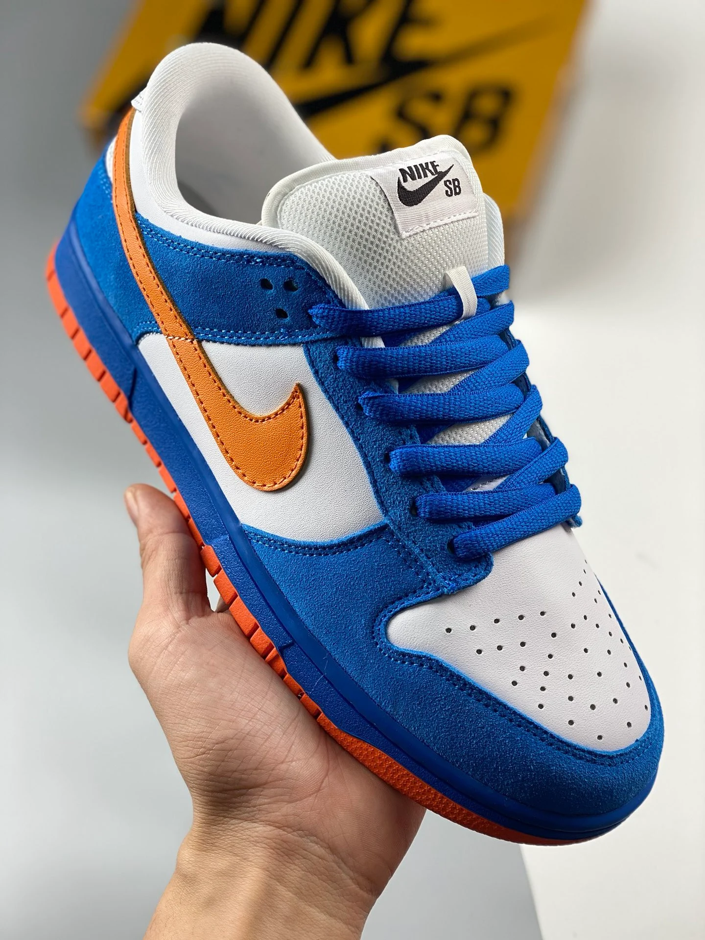 Nike SB Dunk Low Pro EMB White Orange Blaze 311689-181 For Sale